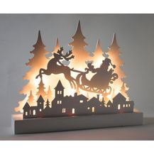 Bild für LED-Silhouette Santa 30x6x24 cm 