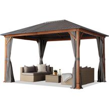 Bild für Gartenpavillon 3x4 m Holzoptik