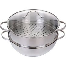 Bild für GRÄWE Dampfgarer/Servierpfanne 28 cm mit Dampfeinsatz