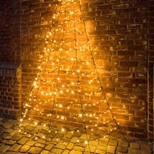 Bild für FHS LED-Weihnachtsbaum Galaxy halbrund 400 cm 320 warmweiße LED