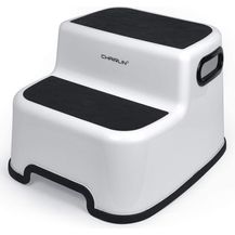 Bild für Tritthocker für Kinder – Chairlin Zweistufiger Tritt-Schemel Kinderschemel, Hocker für Kinder, Töpfchen Baby Trittschemel, Kleinkind Tritthocker, Anti-Rutsch (schwarz)