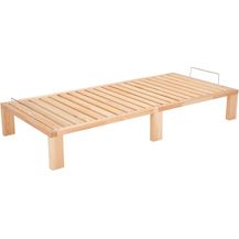 Bild für Gigapur Massives Holzbett G56, inkl. Lattenrost und Matratzenbügeln, Liegefläche 70x200 cm (11302)