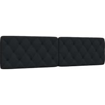 Bild für vidaXL Kopfteil Kopfteil-Kissen Schwarz 200 cm Stoff, (1 St)