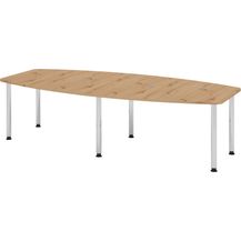 Bild für bümö Konferenztisch oval 280x130 cm großer Besprechungstisch in Asteiche
