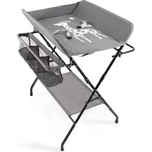 Bild für wuuhoo I Exklusive und Klappbare Wickelkommode Melvin I Klappwickeltisch mit/ohne Rollen und Stauraum I Mobile Wickelunterlage in grau für Babys und Kleinkinder