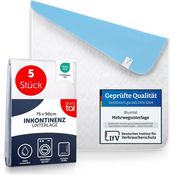 Blumtal® Inkontinenzunterlage waschbar 75x90 cm - Betteinlage für Babys - OEKO-TEX zertifizierte Inkontinenz Bettunterlage für Babys - Bettunterlage wasserdicht - Inkontinenzauflage 75x90 cm - 5er Set