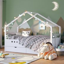 Bild für Bellabino 'Bela' Hausbett 90x200 cm mit 2 Schubladen