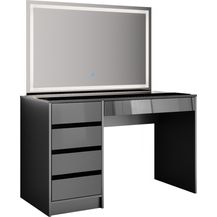 Bild für Schminktisch Sherry Anthrazit 120 cm mit LED-Spiegel Vicco