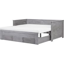 Bild für Tagesbett ausziehbar Holz grau Lattenrost 90x200 cm CAHORS