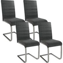 Bild für Juskys Freischwinger Schwingstuhl Vegas 4er Set