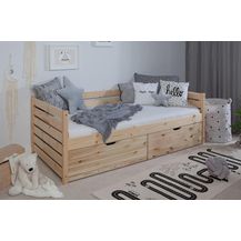 Bild für Funktionsbett "Naomi" 90x200 Kiefer massiv inkl. Schubkästen nach Wahl