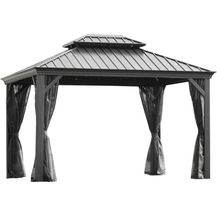 Bild für Leco Alumninium Hardtop-Pavillon "Helena" inkl. Mückennetzen