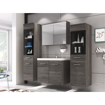 Bild für Badmöbel-Set Madrit II (Farbe: Bodega, mit Siphon, mit weißer LED Beleuchtung)