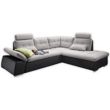 Bild für Bega Ecksofa rechts JAKARTA mit Schlaffunktion schwarz silver