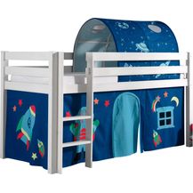 Bild für Spielbett Pino mit Textilset Vorhang und Tunnel "Astro"