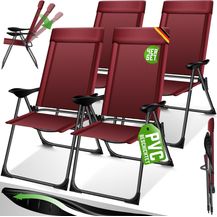 Bild für KESSER® 4er Set Gartenstuhl Hochlehner
