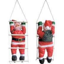 Bild für Weihnachtsmann auf Leiter 125cm [en. casa]