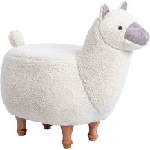 Bild für Kinderhocker Alpaka/Lama weiß