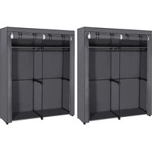 Bild für Stoffschrank mit Kleiderstangen