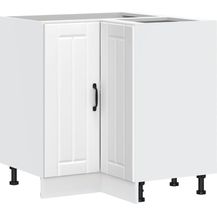 Bild für vidaXL Küchen-Eckunterschrank Lucca Weiß Holzwerkstoff 853747