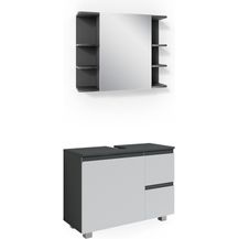 Bild für Badmöbel-Set J-Shape Anthrazit 2 Teile Vicco