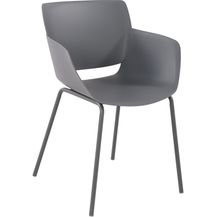 Bild für CLP Stuhl Alpena wetterfest mit Rückenlehne,dunkelgrau