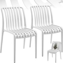 Bild für tectake Gartenstuhl Balkonstuhl Alcudia, wetterfest und UV-beständig, stapelbar (Set, 2 St)