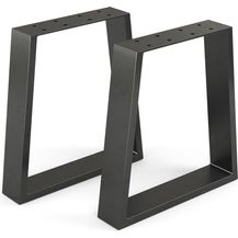 Bild für Tischbeine Schwarz 40 x 42 cm Trapezförmig Vicco