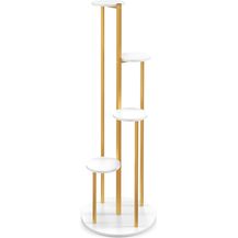 Bild für 122,5 cm 4-stöckiger Metall-Pflanzenständer mit goldenem Metallrahmen Golden