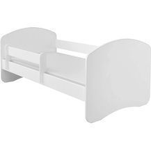 Bild für Kinderbett Jugendbett mit einer Schublade und Matratze Weiß ACMA II (160x80 cm, Weiß)
