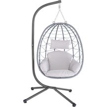 Bild für Juskys Hängesessel Aria mit Kissen