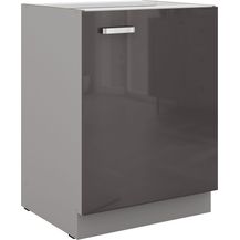 Bild für Küchen Unterschrank 60 Hochglanz Grau Küchenzeile Küchenblock Küche Grey Bianca