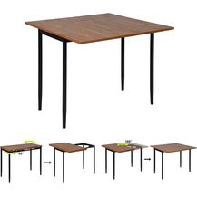 Bild für MEUBLE COSY Esstisch Ausziehbar Esszimmertisch Wohnzimmer Tisch Küchentisch MDF Braun