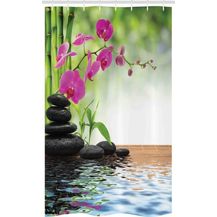 Bild für Abakuhaus Duschvorhang Badezimmer Deko Set aus Stoff mit Haken Breite 120 cm