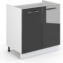 Bild für Spülenunterschrank Fame-Line Anthrazit Hochglanz 80 cm ohne Arbeitsplatte Vicco