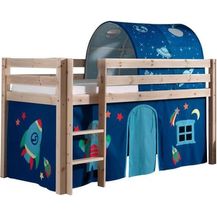 Bild für Spielbett Pino mit Textilset Vorhang und Tunnel "Astro"