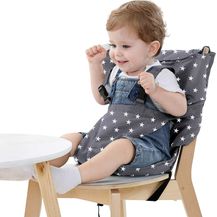 Bild für Baby Reisehochstuhl Portable Hochstuhlabdeckung Tragbarer Mobiler Kinderstuhl Sicherheitsgürtel/Esszimmerstuhl/Faltbar und Tragbar (Grau)