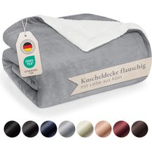 Bild für Blumtal Premium Sherpa Kuscheldecke 220x240 cm