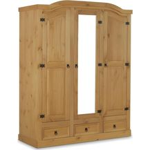 Bild für 'New Mexico' 3-türiger Kiefer Kleiderschrank mit Spiegel