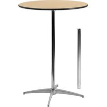 Bild für Flash Furniture Bistrotisch aus Birkenholz – Höhenverstellbarer Bartisch für Veranstaltungen