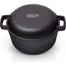 Bild für BBQ-Nerd Bräter mit Deckel Gusseisen 6,7L