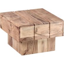 Bild für Wohnling Beistelltisch Massivholz Wohnzimmertisch 44 x 44 x 30 cm