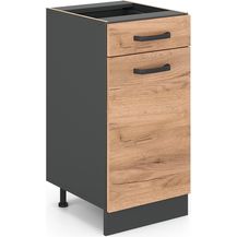 Bild für Küchenunterschrank R-Line Goldkraft Eiche 40 cm ohne Arbeitsplatte Vicco