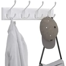 Bild für Songmics Garderobenleiste mit 4 Dreifach-Haken aus Metall