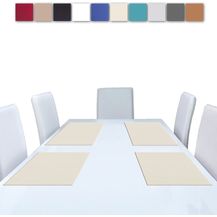 Bild für 6er Set Tischsets Platzset Tischuntersetzer Platzdeckchen Tischdeko Tischmatte Essensunterlage Maße 30x45 cm