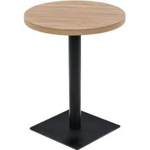 Bild für vidaXL Bistrotisch MDF und Stahl Rund 60 x 75 cm Eichenoptik 245612