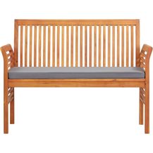 Bild für vidaXL 2-Sitzer Gartenbank mit Kissen 120 cm Massivholz Akazie 45972
