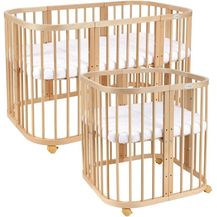Bild für Waldin Babybett aus Holz 7in1 mit Matratze