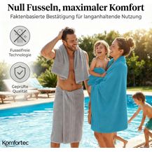 Bild für Komfortec 2er Saunatuch Set 80x200 cm aus 100% Baumwolle