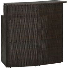 Bild für vidaXL Garten-Bartisch Braun 120x55x110 cm Poly Rattan 313467